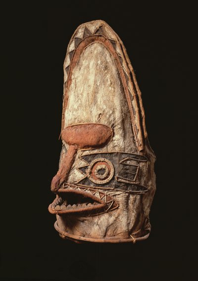 Máscara de pájaro de Melanesian